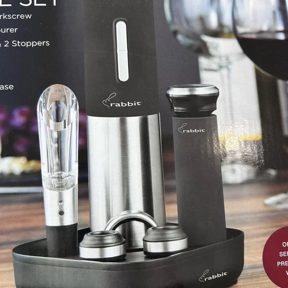 RABBIT • 8 Piece Electric Wine Set • - Picture 5 of 6